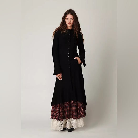 Free People Heritage Wool Coat 10 - Picture 2 of 6